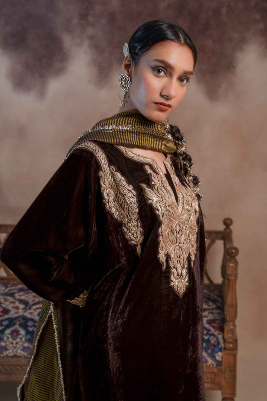 Jacana - Brown Pheran Set