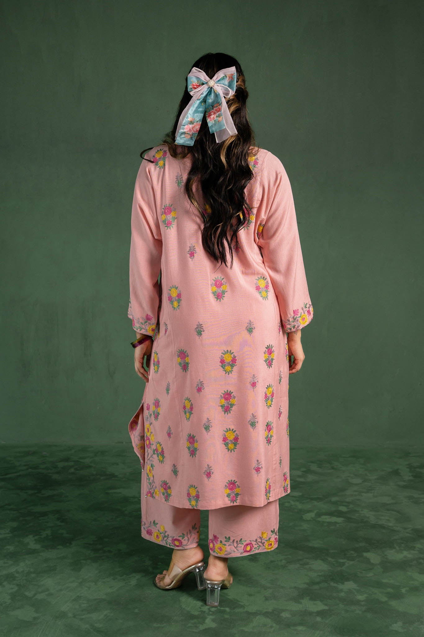 Azalea - Pink Pheran Set