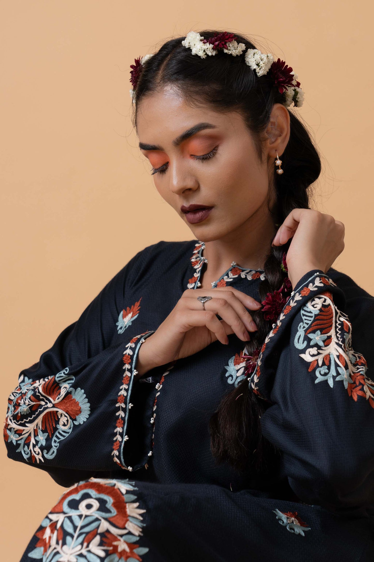 Ethereal Noir - Black Pheran Set