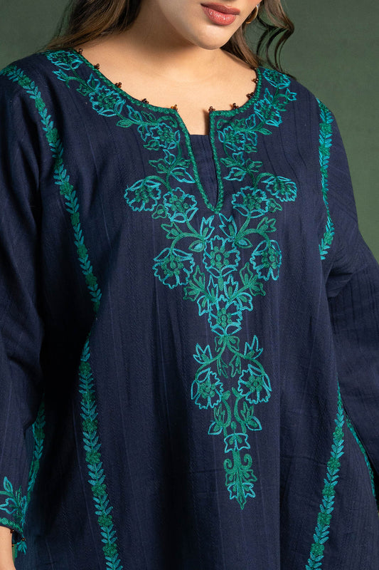 Hydrangea - Blue Pheran Set