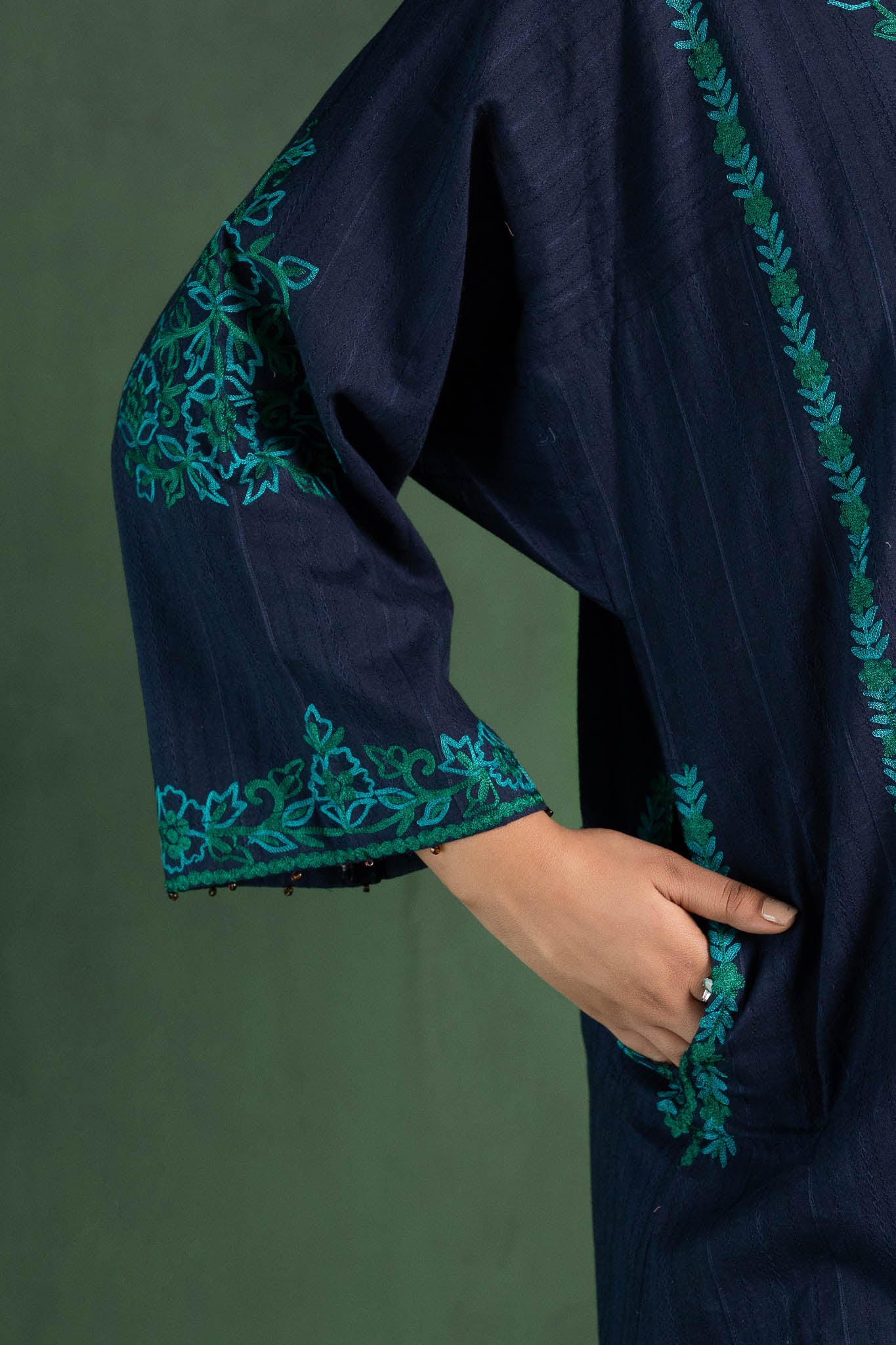 Hydrangea - Blue Pheran Set