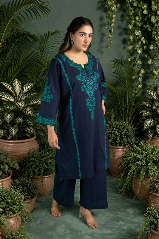 Hydrangea - Blue Pheran Set
