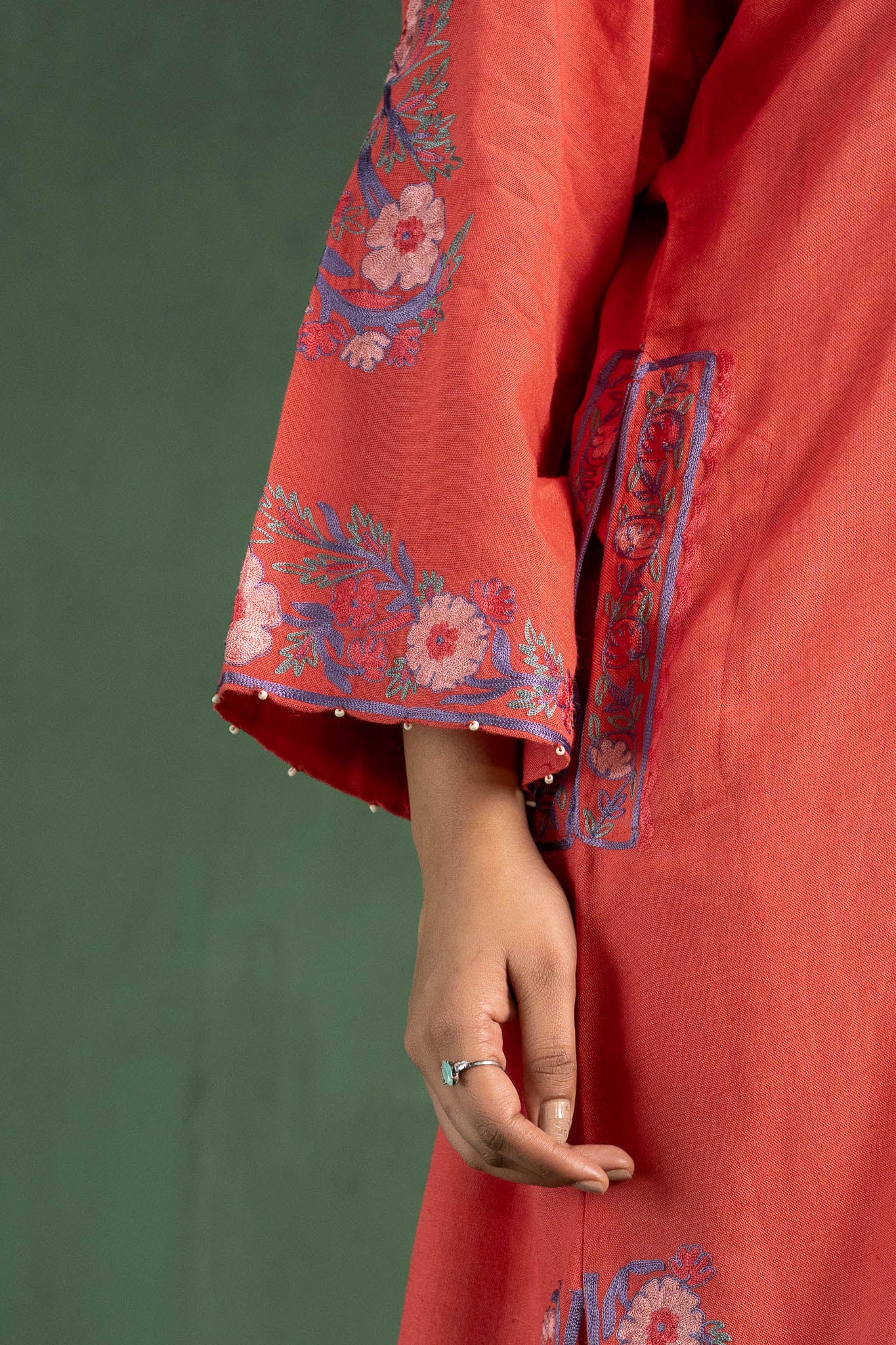 Begonia - Punch Pink Pheran Set