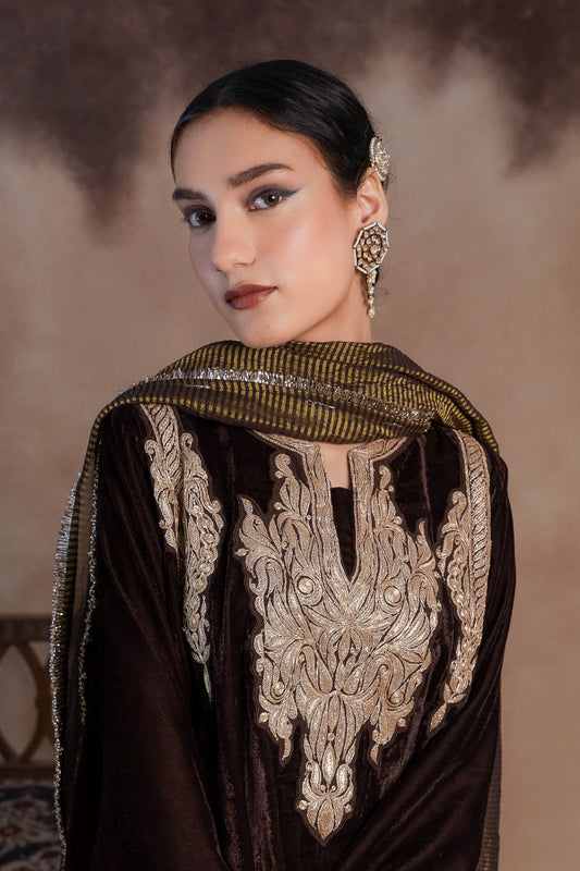 Jacana - Brown Pheran Set