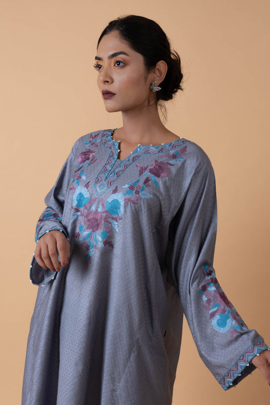 Pebble Haze - Grey Pheran Set