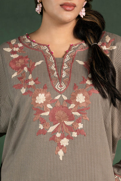 Hellebore - Taupe Grey Pheran Set