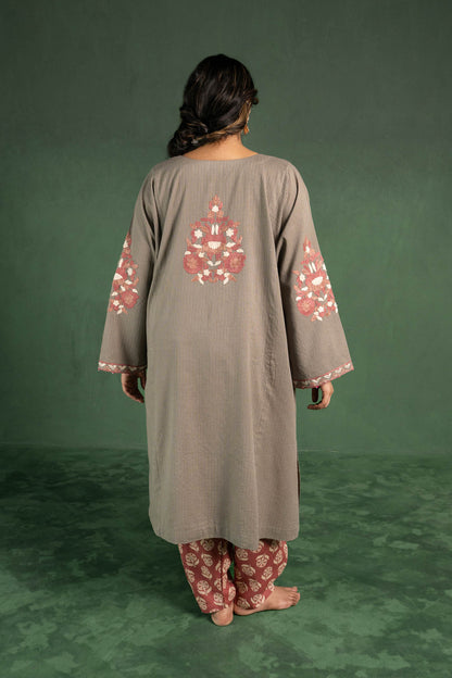 Hellebore - Taupe Grey Pheran Set