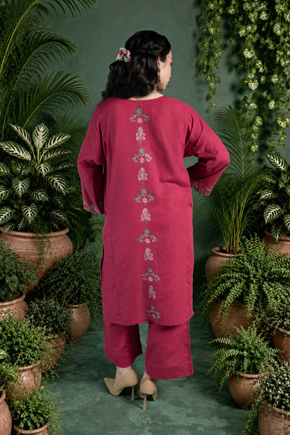 Poeny - Amaranth Pheran Set