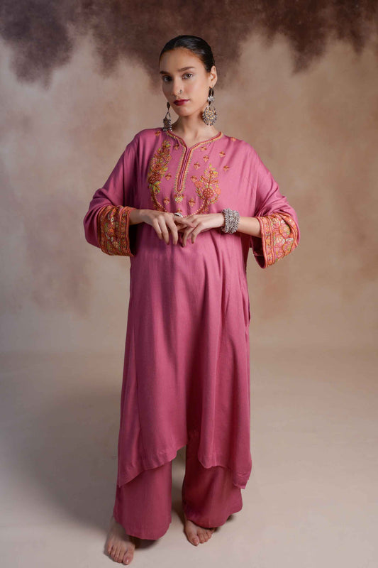 Rosefinch - Pink Pheran Set