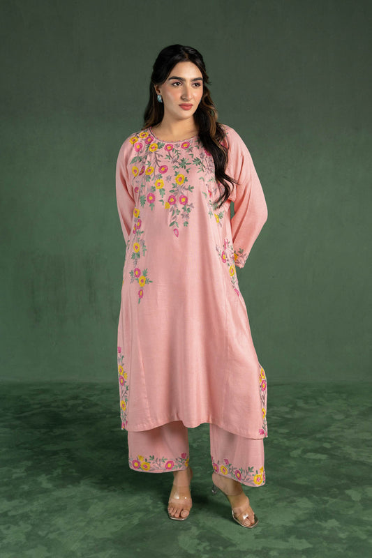 Azalea - Pink Pheran Set