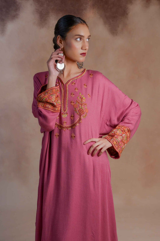 Rosefinch - Pink Pheran Set
