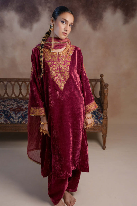 Flamingo - Pink Pheran Set