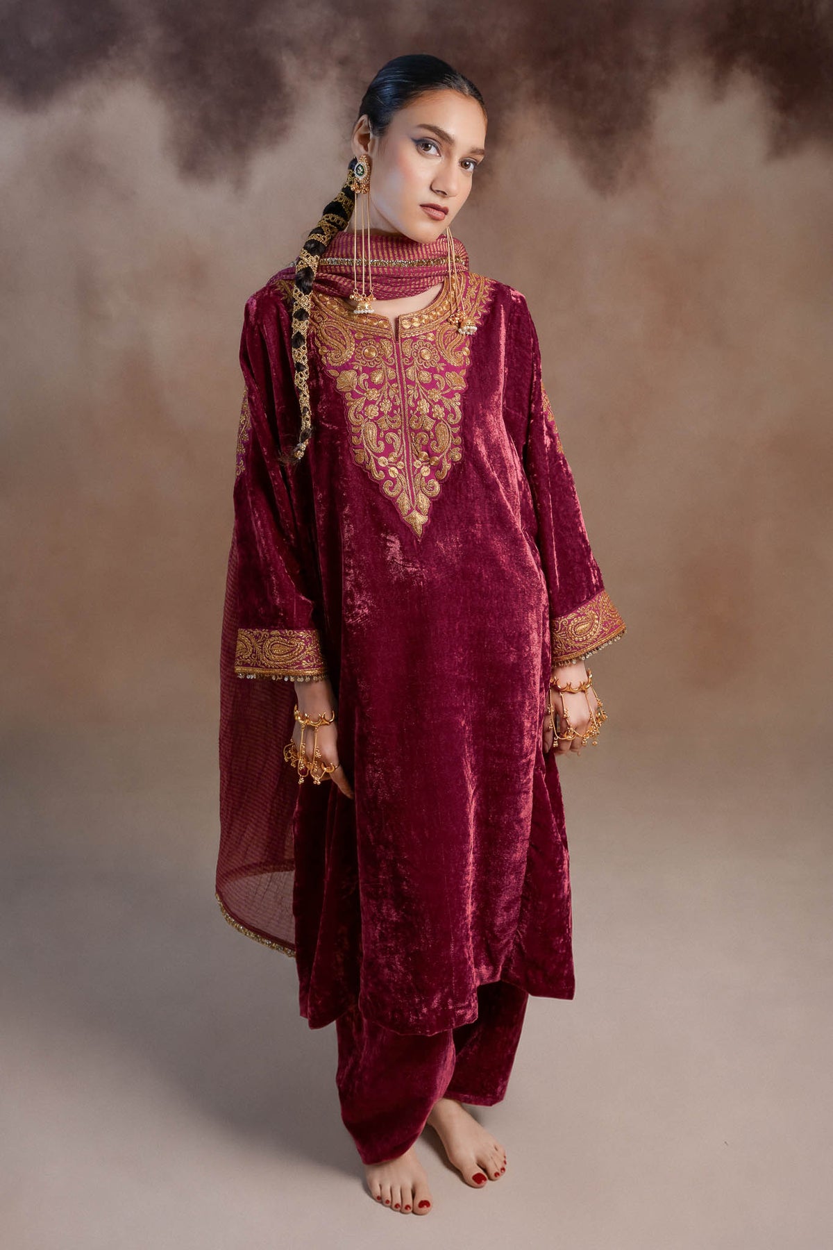 Flamingo - Pink Pheran Set