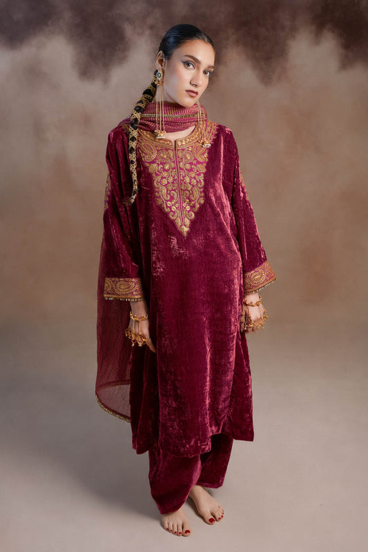 Flamingo - Pink Pheran Set