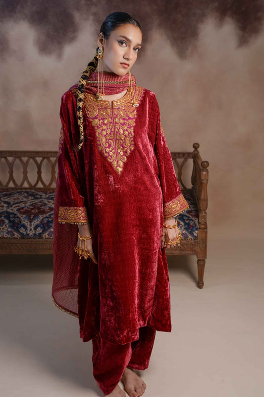 Flamingo - Pink Pheran Set