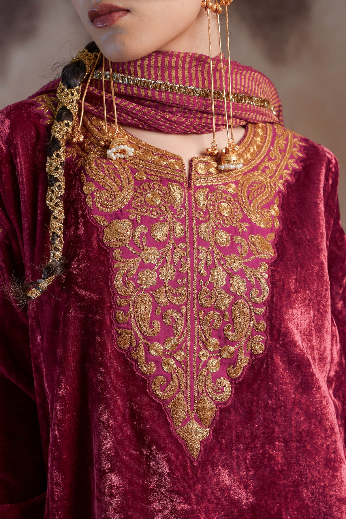 Flamingo - Pink Pheran Set