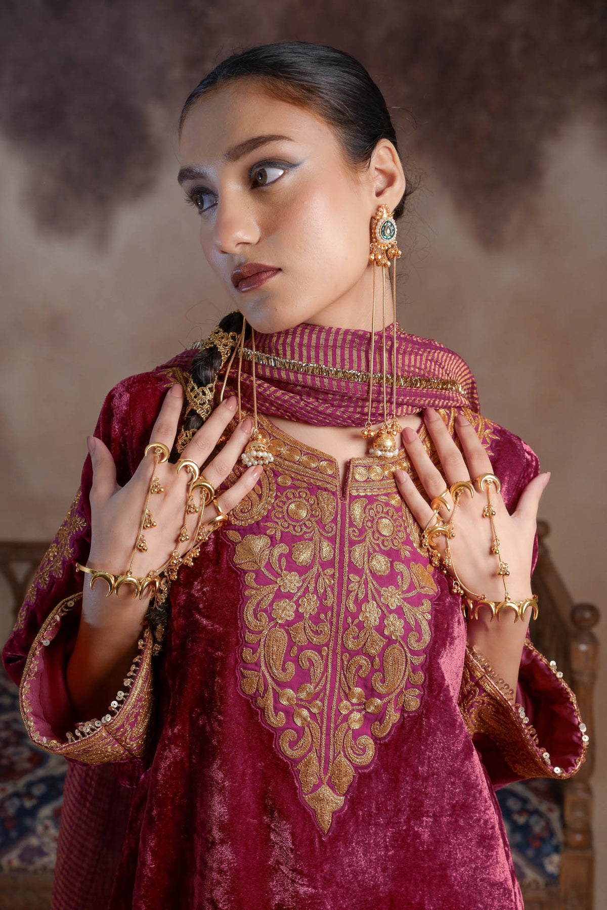 Flamingo - Pink Pheran Set