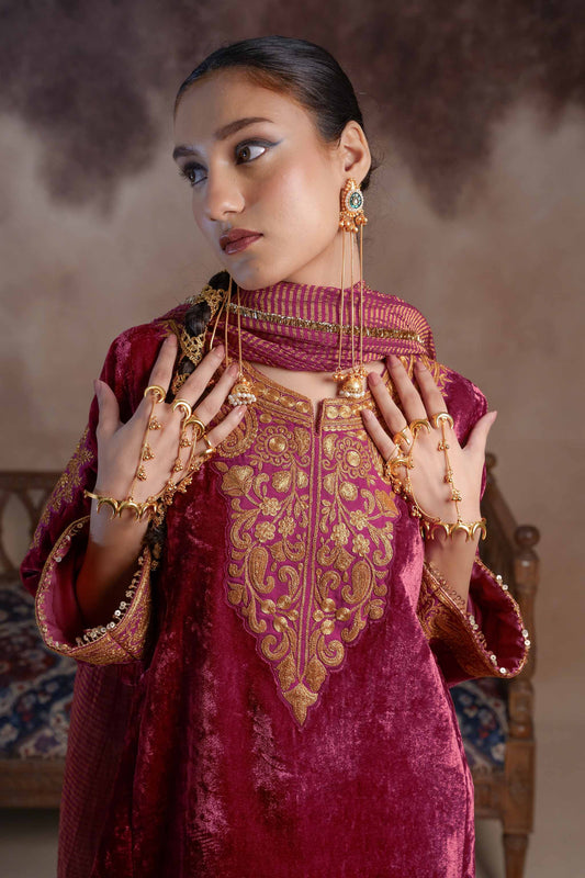 Flamingo - Pink Pheran Set