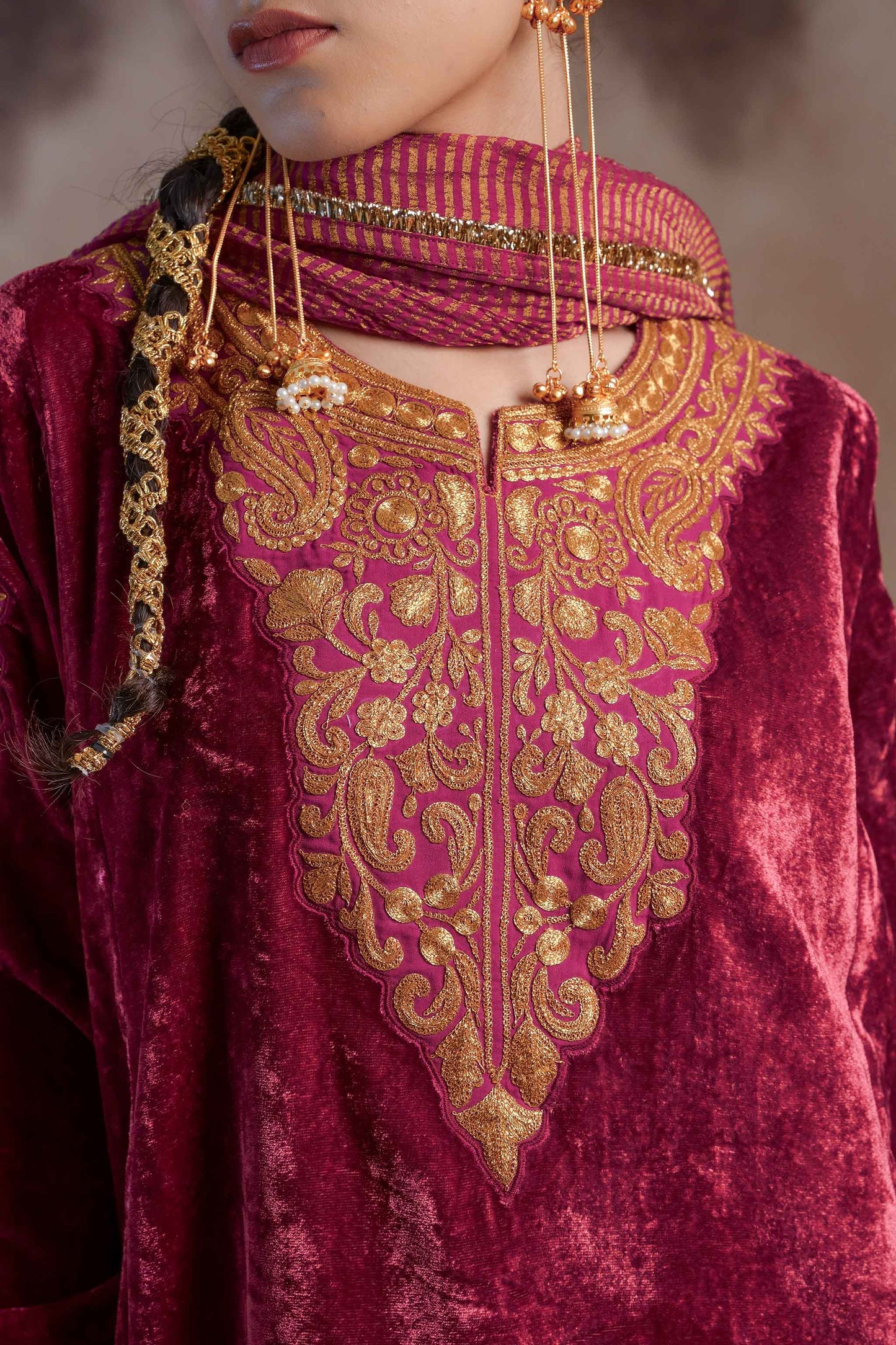 Flamingo - Pink Pheran Set