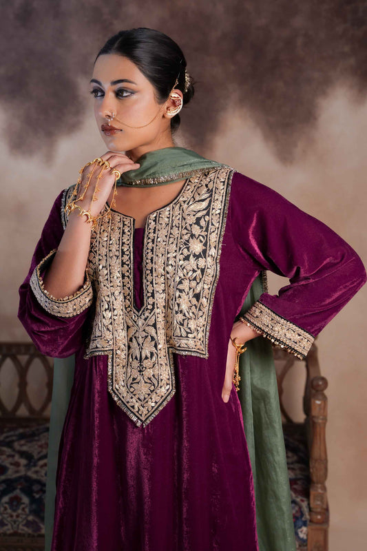 Starling - Purple Kaftan Set