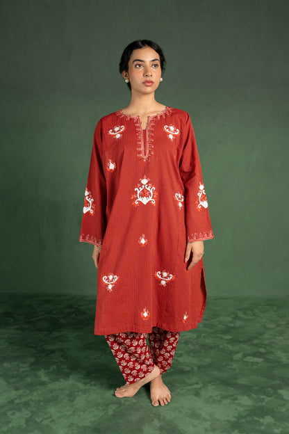 Celosia - Red Pheran Set