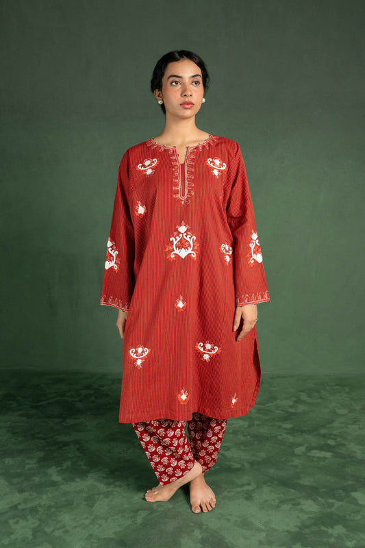 Celosia - Red Pheran Set