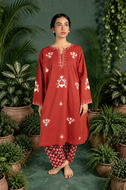 Celosia - Red Pheran Set