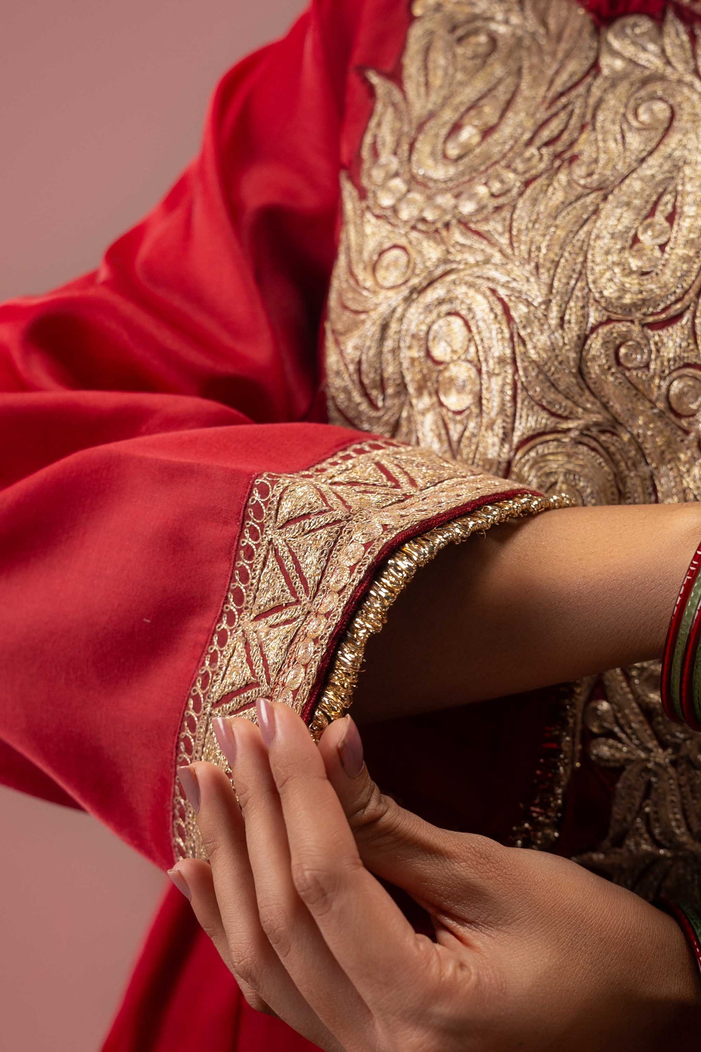 Crimson Empress - Red Pheran Set