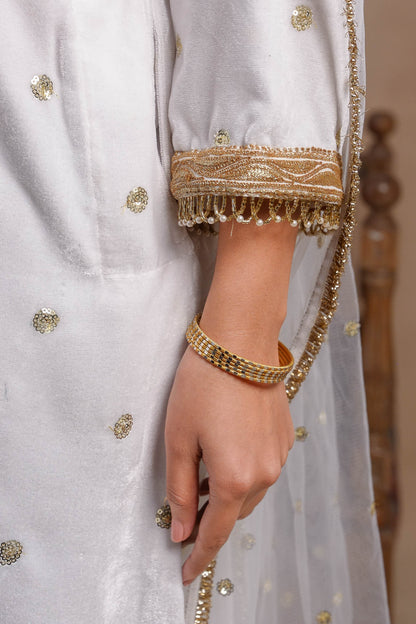 Albatross - White and Brown Pheran Set