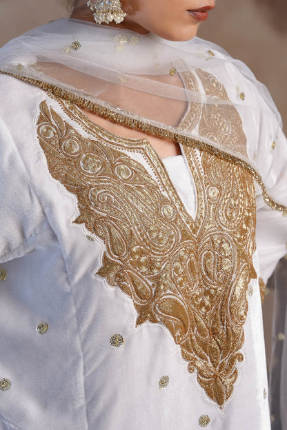 Albatross - White and Brown Pheran Set